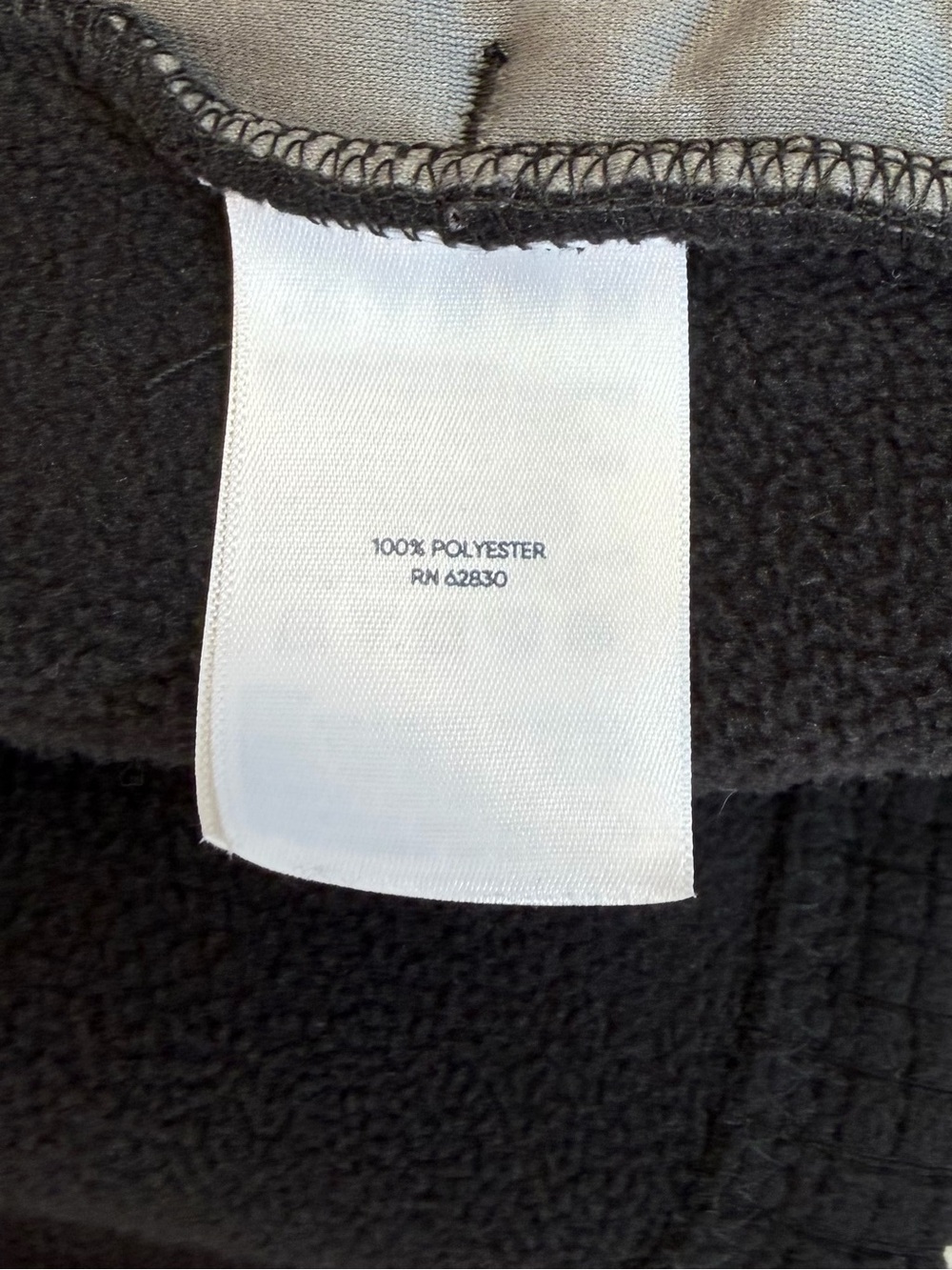 Lands’ End Full Zip Fleece Jacket Women’s XLarge Black/Pink Pockets - Picture 6 of 9
